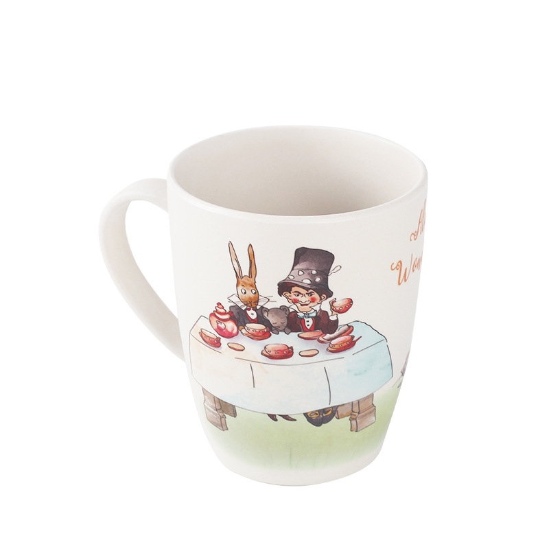 Aangepaste 450 ml bamboevezel koffiemok met handvat