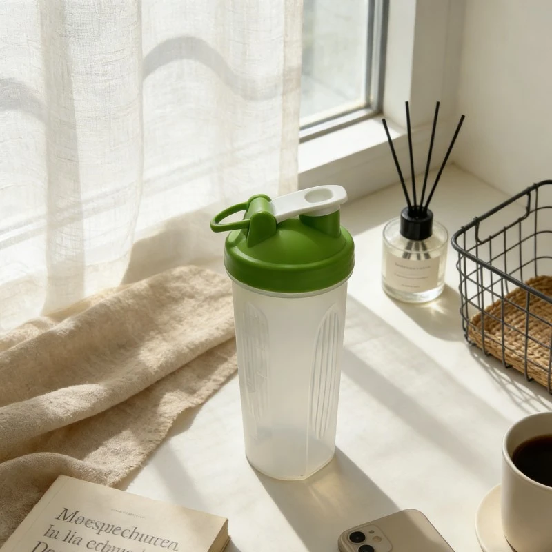 Anti Leak Fitness Plastic Protein Shaker Bottle