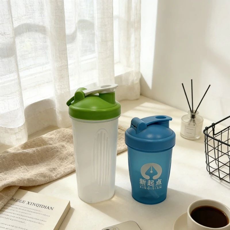Anti Leak Fitness Plastic Protein Shaker Bottle