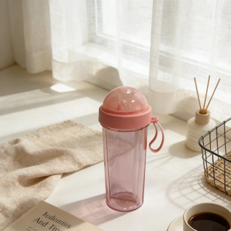 Single Layer Separated Double Drinking Plastic Cup