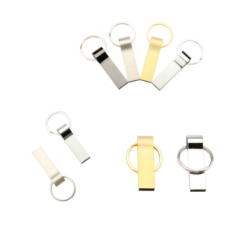 Metalen sleutelhanger USB 2.0-flashdrive