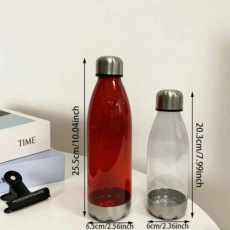 Enkellaagse plastic draagbare waterfles