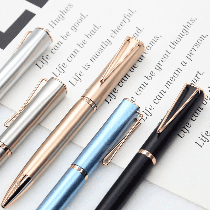 Twist metalen balpen met aangepast logo relatiegeschenkpen