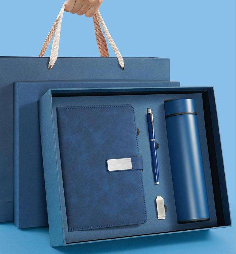 Aangepast logo relatiegeschenk Notebook Pen thermosfles
